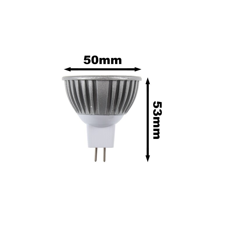 Barevná LED žárovka MR16 3x1W60