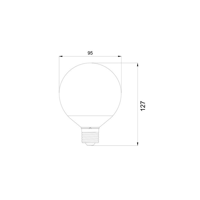 LED žárovka E27 LU12W 260°