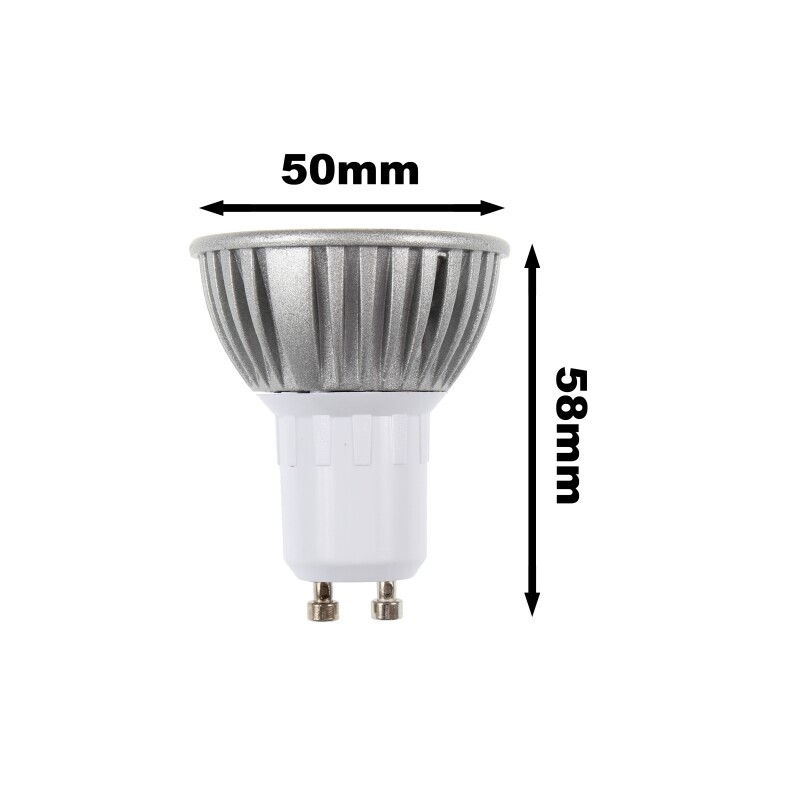 Barevná LED žárovka GU10 3x1W60