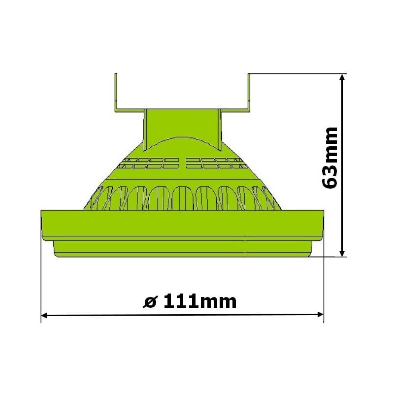 LED žárovka G53 AR111 X45/100 15W