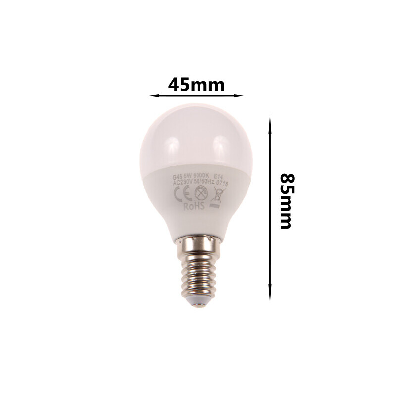 LED žárovka E14 MKG45 6W