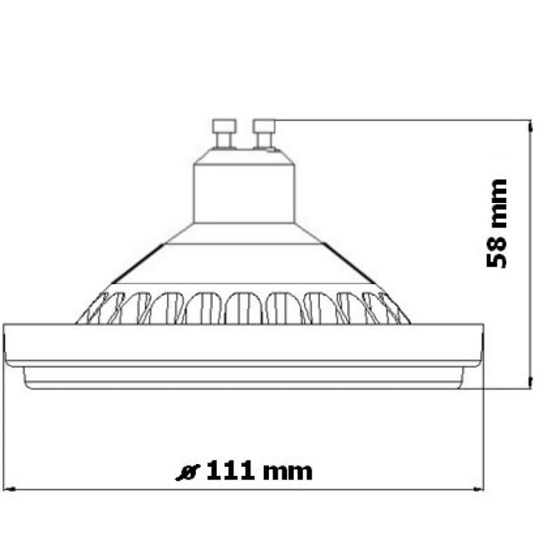 LED žárovka GU10 AR111 X45/100 15W