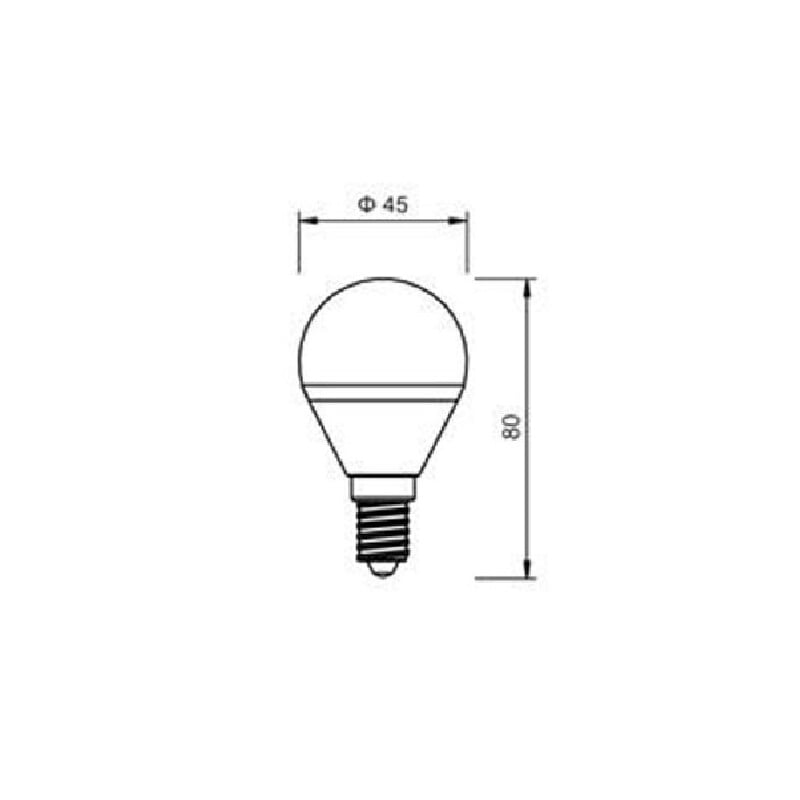 LED žárovka E14 LU5W 260°