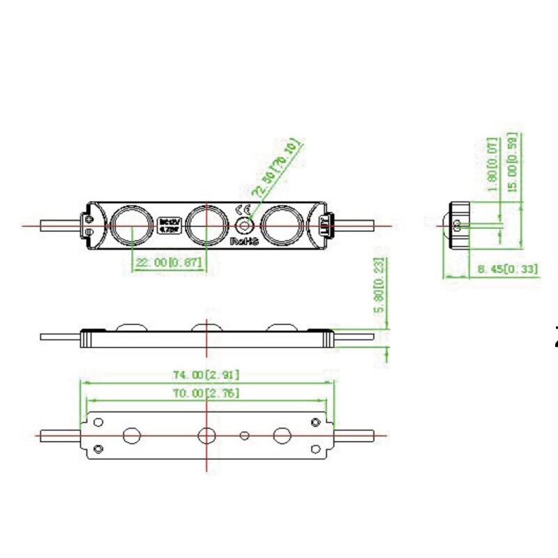 LED modul 0,72W 743-160-12V