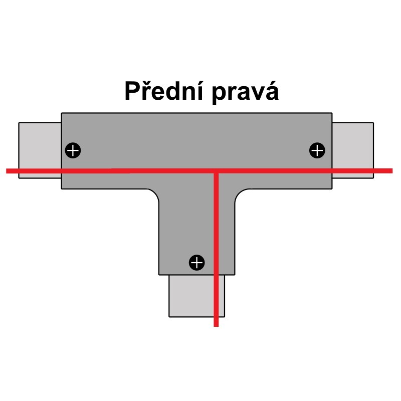 T spojka pro 3F lištu