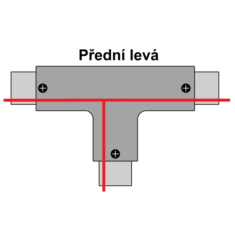 T spojka pro 3F lištu