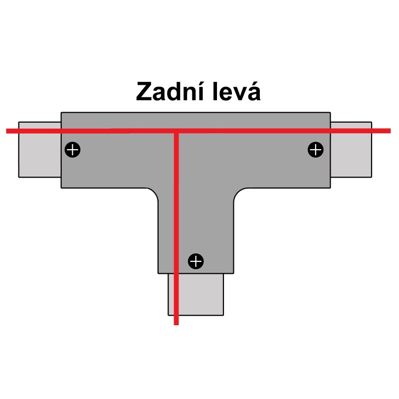 T spojka pro Z3F lištu