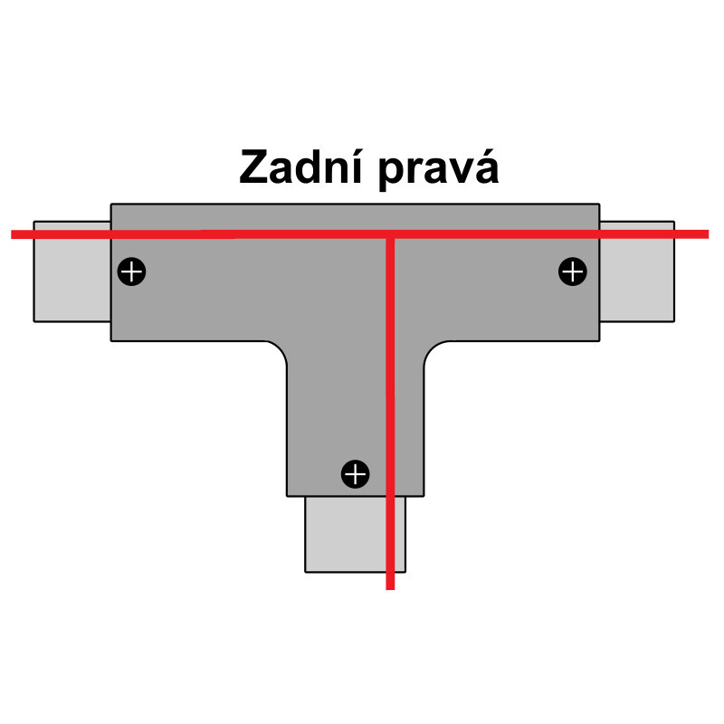 T spojka pro Z3F lištu