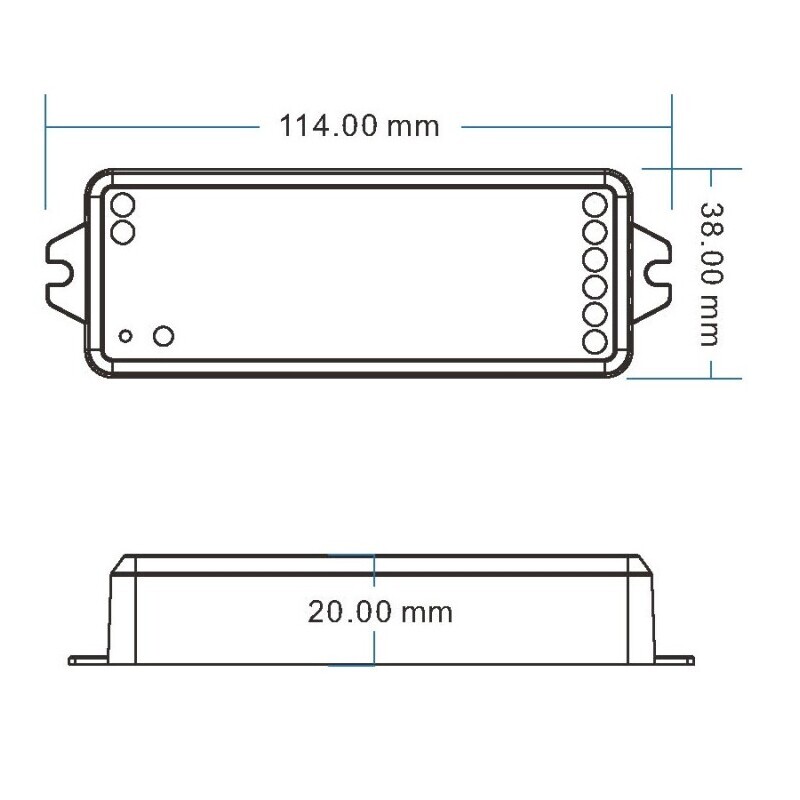 SMART přijímač dimLED Tuya PR 2K 2v1