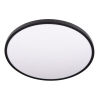 LED panel PANKA 50W CCT černé kulaté stropní