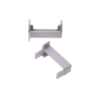 Pár koncovek profilu 2SP-S stříbrné