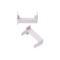 Pár koncovek profilu 2SP-W bílé