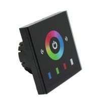 LED dotykový panel RGB 8E černý