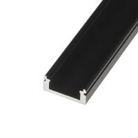 LED profil N8C - nástěnný černý