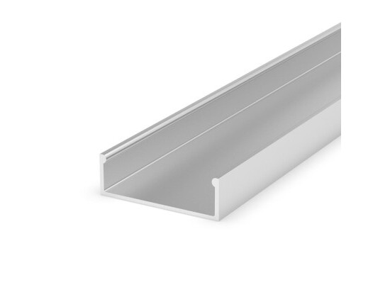 LED profil P13-1 stříbrný široký přisazený