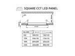 LED panel 24V 18W CCT 24SW18 čtverec