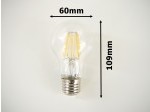 LED žárovka E27 DIMF8W FILAMENT