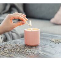 Jemnô Sójová svíčka v betonu - santalové dřevo 150 g
