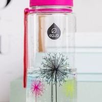 EQUA Plastová lahev na pití pro děti Illusion collection Dandelion bez BPA 600 ml