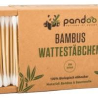 Pandoo Bambusové vatové tyčinky do uší s bio bavlnou