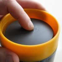 Circular Cup opakovatelně použitelný kelímek - černá/tyrkysová 227 ml