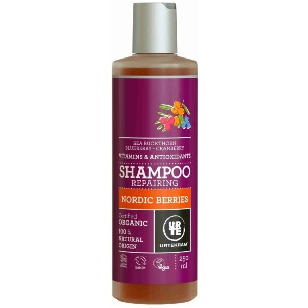 Urtekram Šampon se severskými bobulemi na poškozené vlasy BIO 250 ml