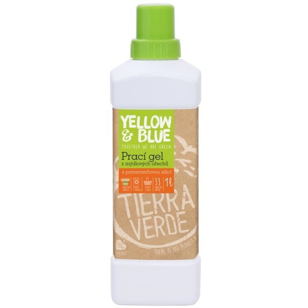 Tierra Verde Prací gel z mýdlových ořechů s pomerančovou silicí