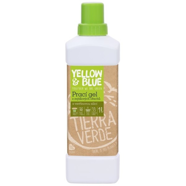 Tierra Verde Prací gel z mýdlových ořechů se silicí vavřínu kubébového 1000 g