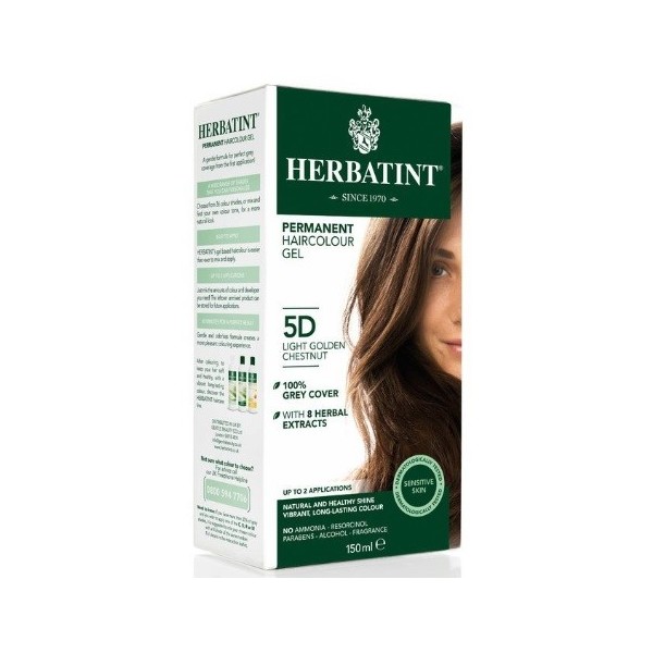 HERBATINT permanentní barva na vlasy zlatavý kaštan 5D