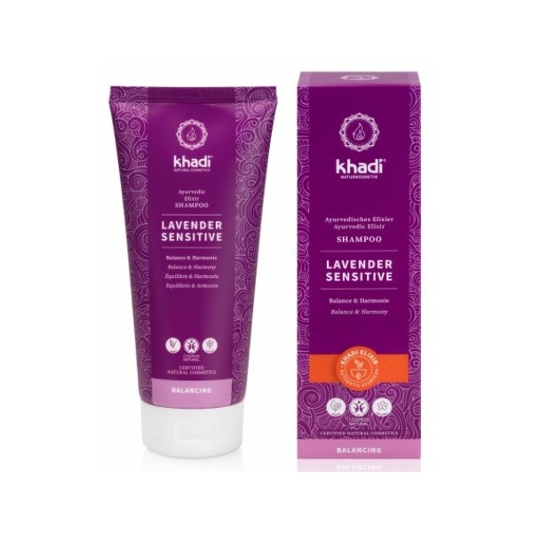 Khadi Elixír šampon Levandule Sensitive 200 ml