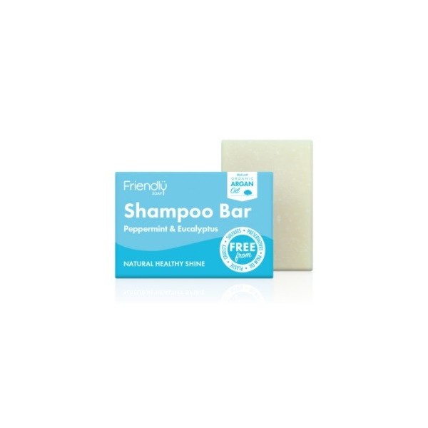 Friendly Soap přírodní mýdlo na vlasy máta a eukalyptus 95 g