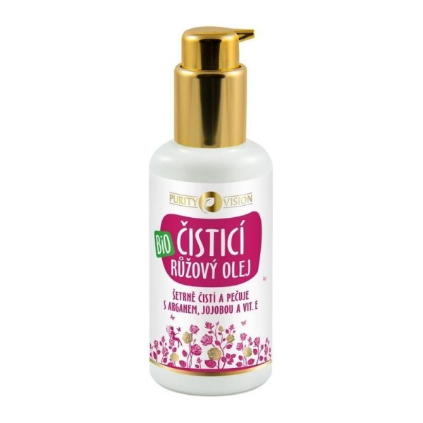PURITY VISION Bio Růžový čistící olej s arganem jojobou a vit. E 100 ml