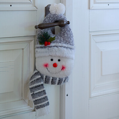 Decorațiune pentru mânerul ușii ”Om de zăpadă”
