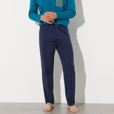 Jednobarevné pyžamové kalhoty, námořnicky modré
