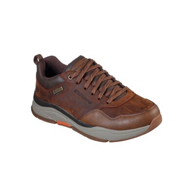 SKETCHERS Kožené vodeodolné tenisky Relaxed Fit Benago Hombre