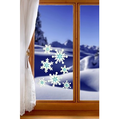 Obrázok na okno "Snehové vločky"