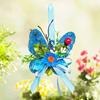 Sizalowy motyl, niebieski