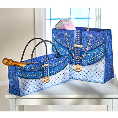2 dárkové tašky, modrá