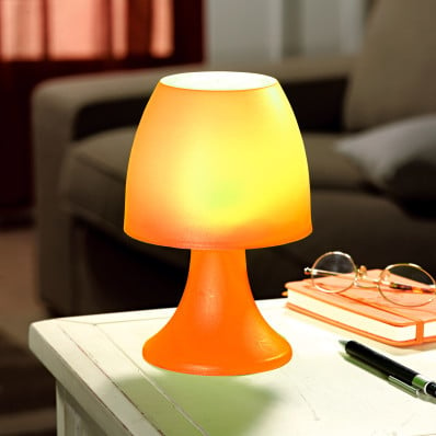 Stolní lampička na 6 LED diod, oranžová