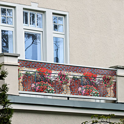 Balkónová zástena "Kvety"