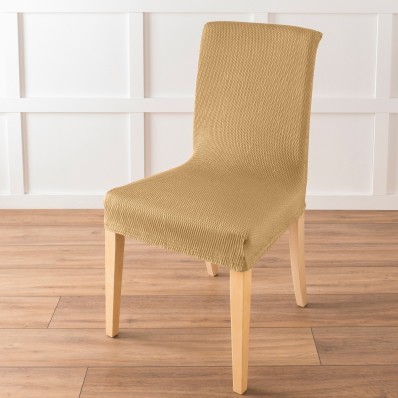 Jednobarevný potah na židli s optickým efektem, celopotah nebo na sedák