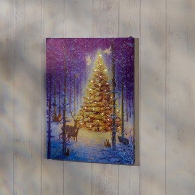 LED obraz "Vianočný stromček"