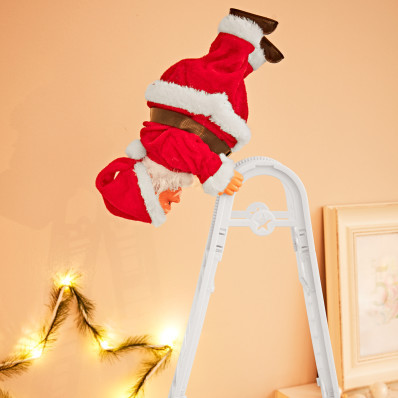 Šplhající Santa Claus s hudbou