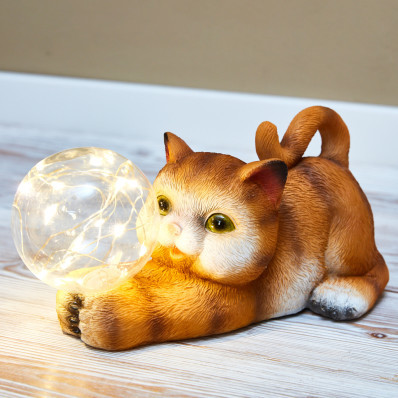 Szolár lámpa Macska
