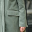 Kabát na zips s vlneným vzhľadom