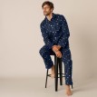 Pijama de bărbați din flanelă cu model