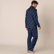 Flanelowa piżama męska z wzorem