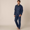 Flanel férfi pizsama mintával