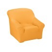 Rugalmas egyszínű jacquard huzat kanapéhoz és fotelhez kartámlával