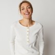 Tričko s kulatým tuniským výstřihem, jednobarevné nebo s prožky